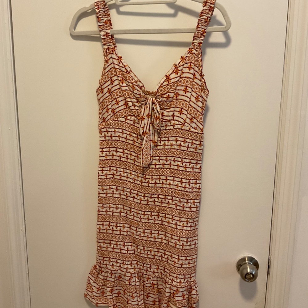 Lost + Wander Smocked Dress, Mini/midi Size S